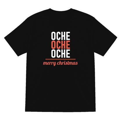 Oche Oche Oche Funny Darts Christmas Jumper & T-Shirt T-Shirt in Black