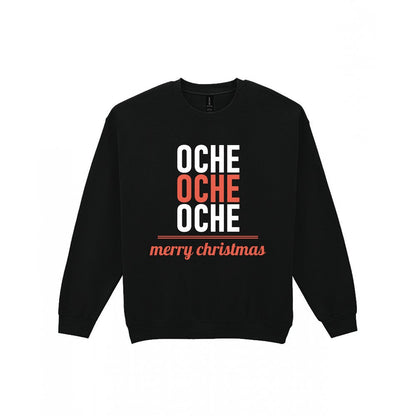Oche Oche Oche Funny Darts Christmas Jumper & T-Shirt Sweatshirt in Black