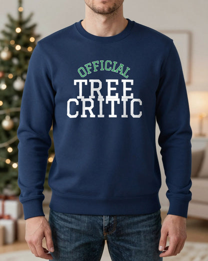 Official Tree Critic Funny Christmas Jumper & T-Shirt worn