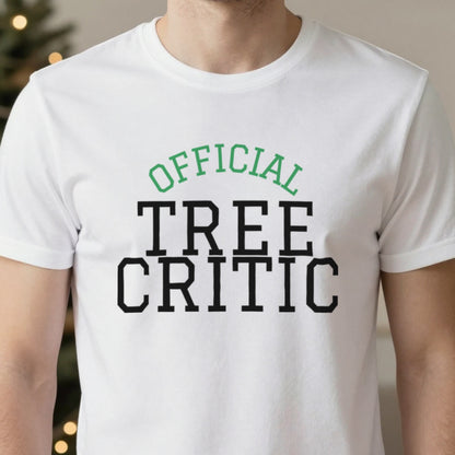 Official Tree Critic Funny Christmas Jumper & T-Shirt in another colour