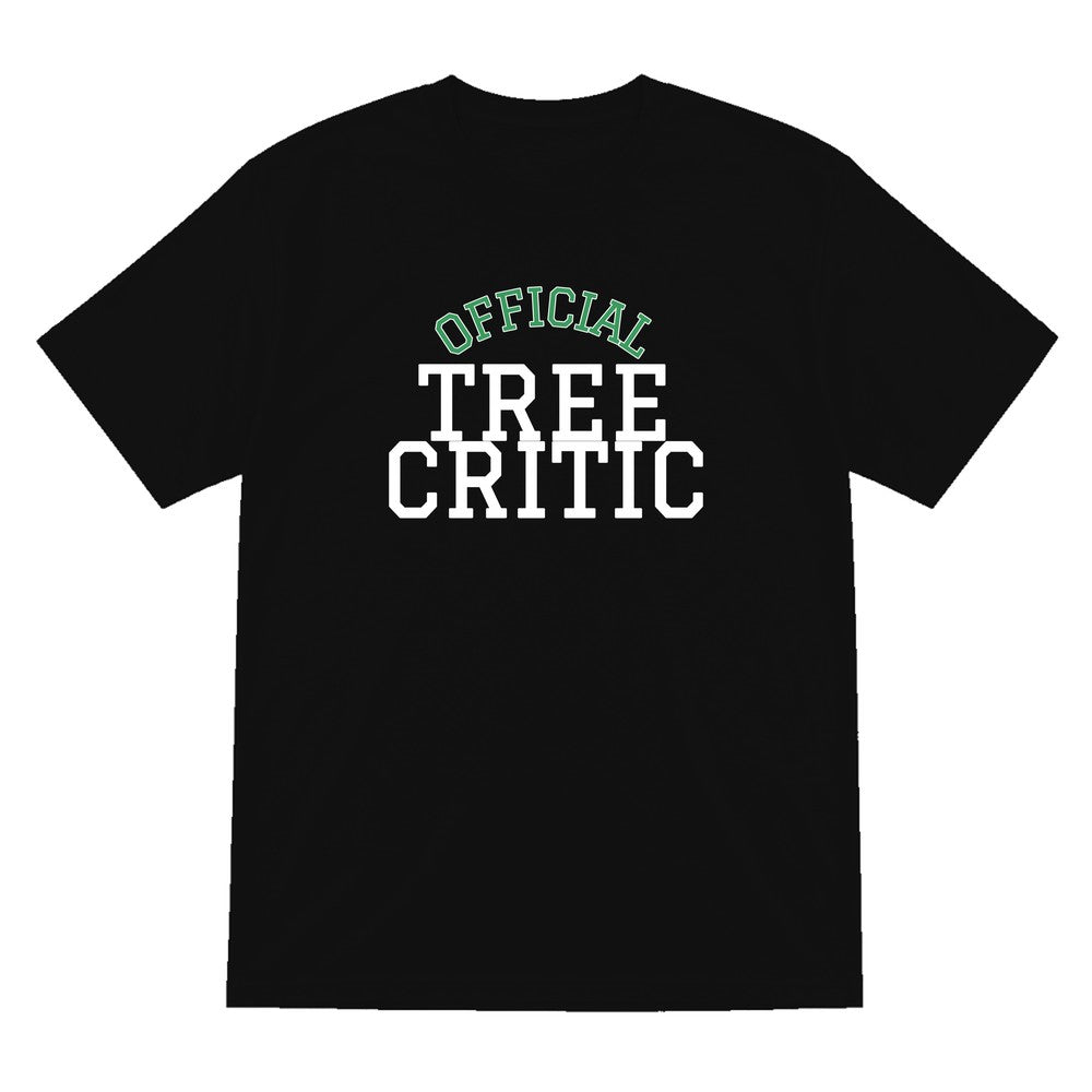 Official Tree Critic Funny Christmas Jumper & T-Shirt T-Shirt in Black