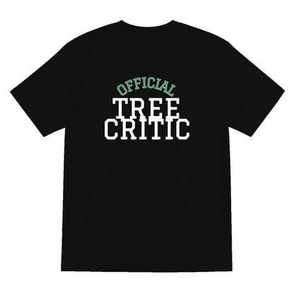 Official Tree Critic Funny Christmas Jumper & T-Shirt T-Shirt in Black