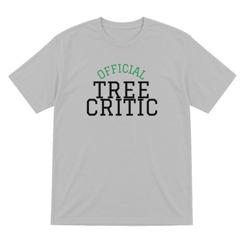 Official Tree Critic Funny Christmas Jumper & T-Shirt T-Shirt in Sport Grey