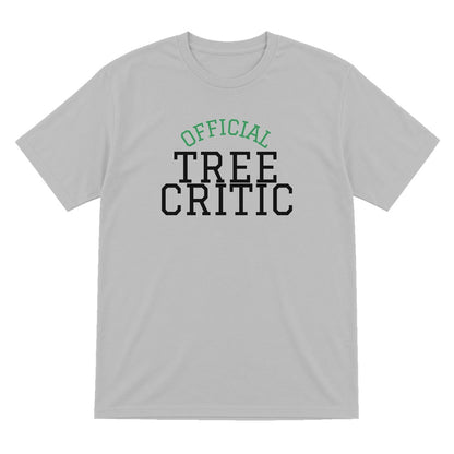 Official Tree Critic Funny Christmas Jumper & T-Shirt T-Shirt in Sport Grey