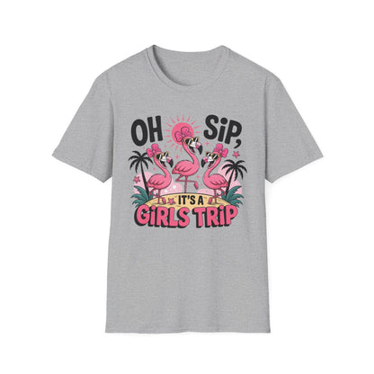 Oh Sip It’s a Girls Trip T-Shirt - funny t-shirt by Cheeky Business