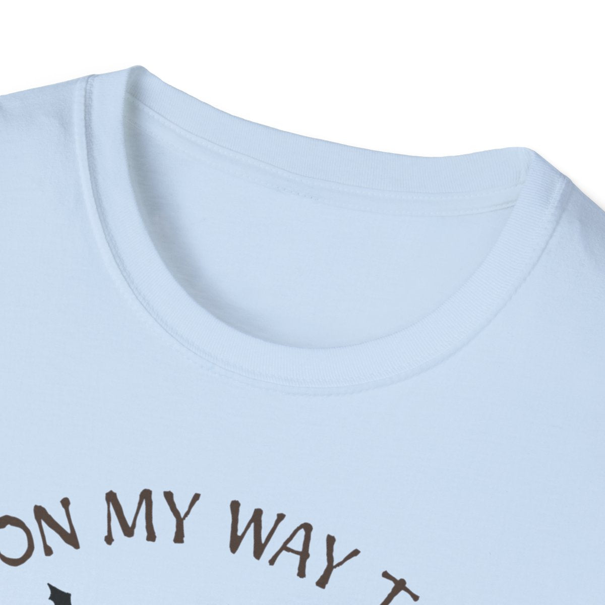close-up of mischievous raccoon witch stirring cauldron printed design detail