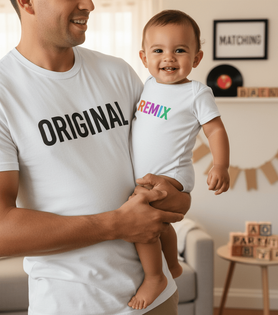 original & remix matching parent & baby t-shirt set t-shirt third colour product image