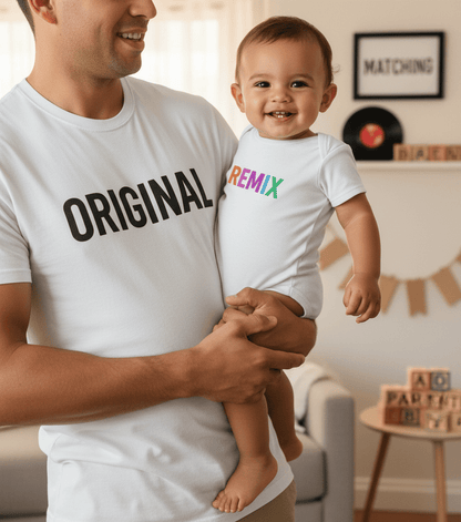 original & remix matching parent & baby t-shirt set t-shirt third colour product image