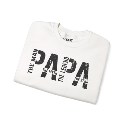 papa the man the myth the legend sweatshirt sweatshirt Father's Day gift idea image 5