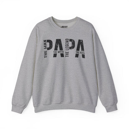 papa the man the myth the legend sweatshirt sport grey sweatshirt Father's Day gift idea