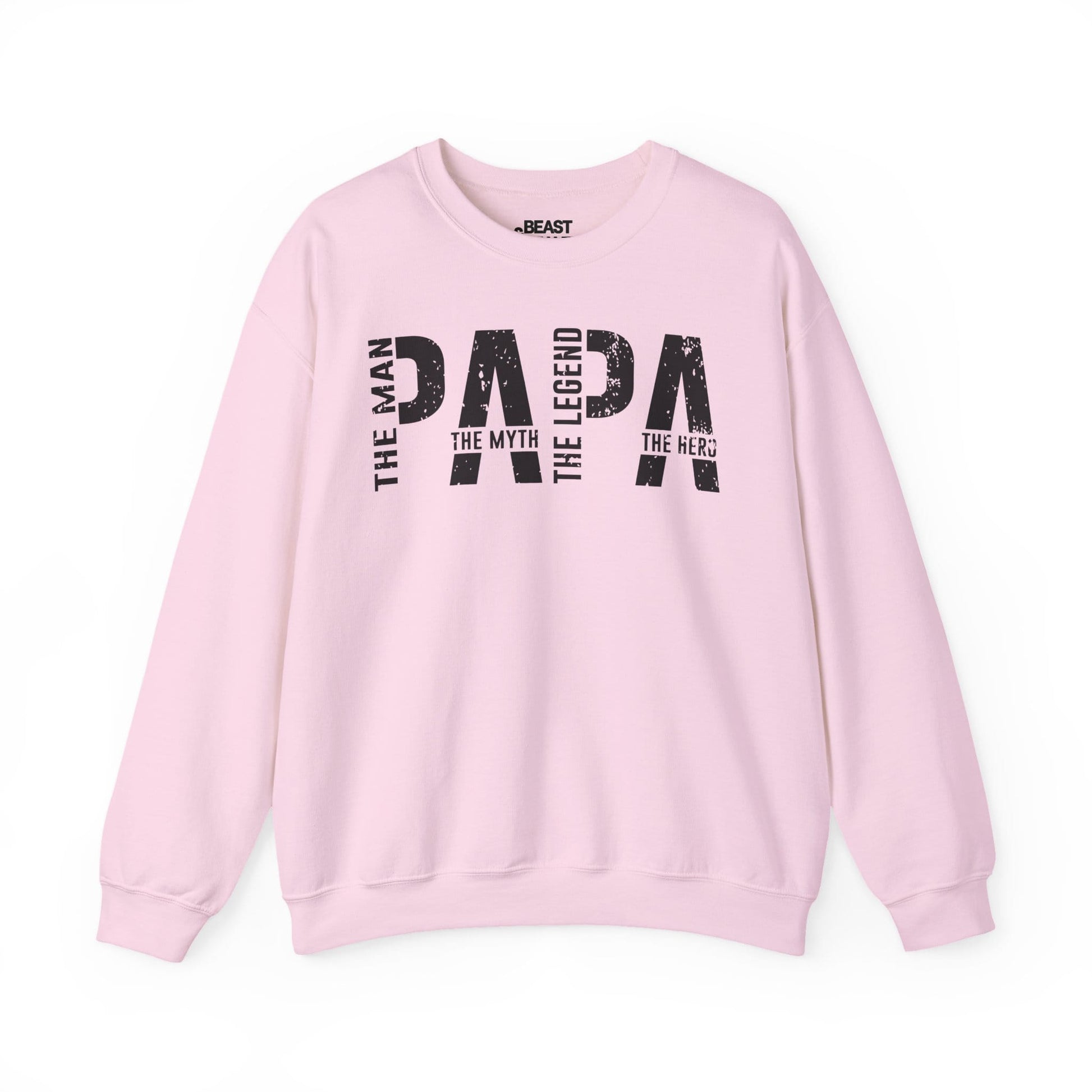 papa the man the myth the legend sweatshirt light pink sweatshirt Father's Day gift idea