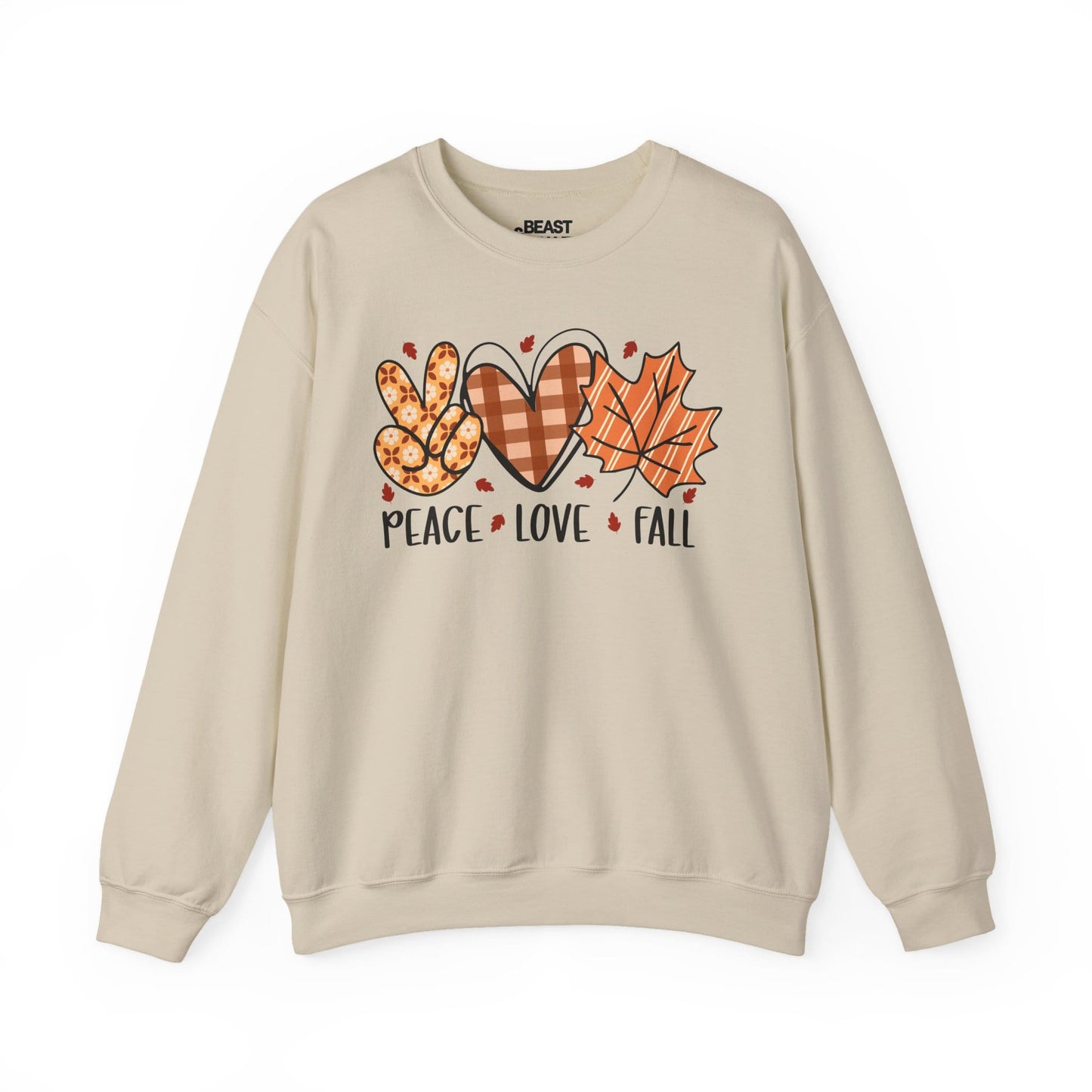 peace love fall sweatshirt sand sweatshirt gift gift idea