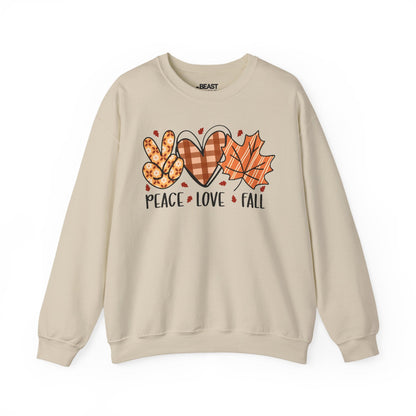 peace love fall sweatshirt sand sweatshirt gift gift idea