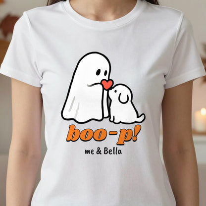 Personalised Boo-p Ghost Dog T-Shirt & Sweatshirt in another colour