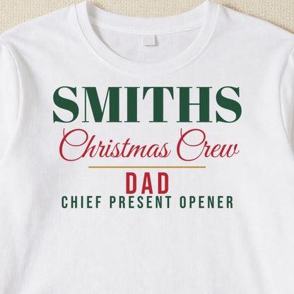 Christmas Crew Job Titles personalised print close-up