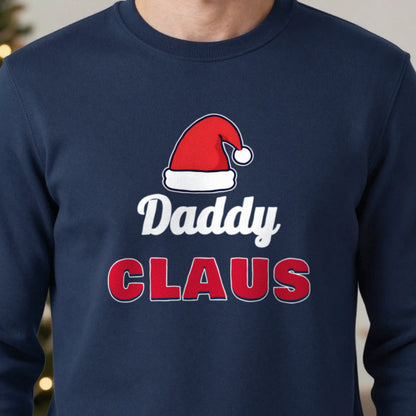 Personalised Claus Christmas Jumper & T-Shirt close-up
