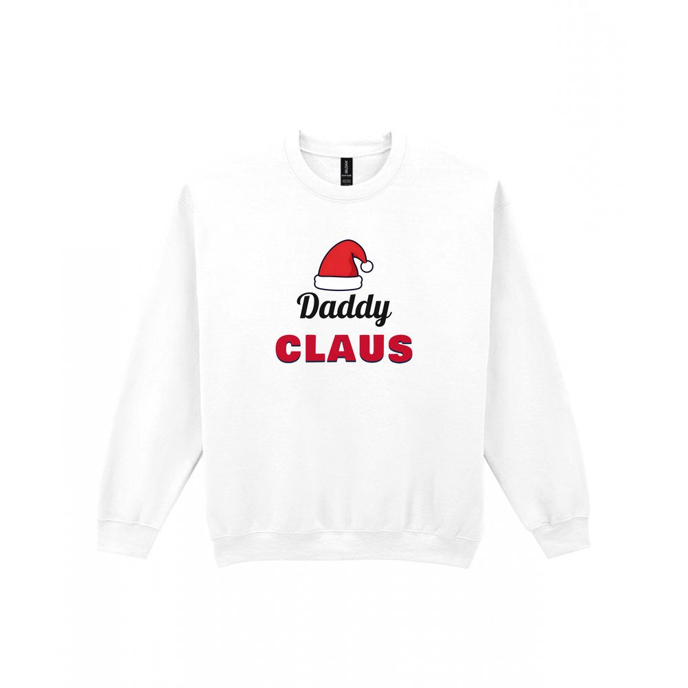 Personalised Claus Christmas Jumper & T-Shirt Sweatshirt in White