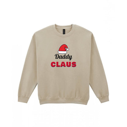 Personalised Claus Christmas Jumper & T-Shirt Sweatshirt in Sand