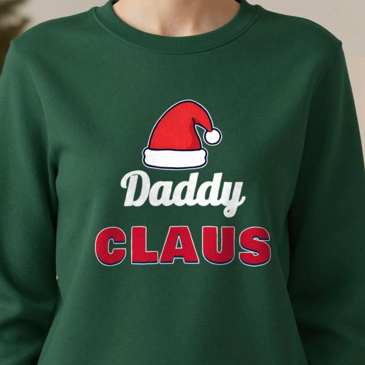 Personalised Claus Christmas Jumper & T-Shirt in another colour