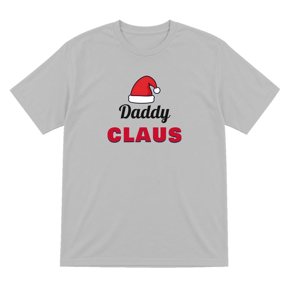 Personalised Claus Christmas Jumper & T-Shirt T-Shirt in Sport Grey