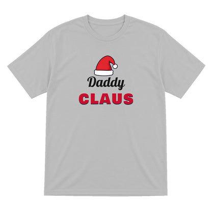 Personalised Claus Christmas Jumper & T-Shirt T-Shirt in Sport Grey