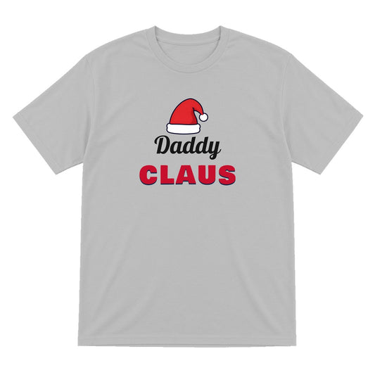 Personalised Claus Christmas Jumper & T-Shirt T-Shirt in Sport Grey