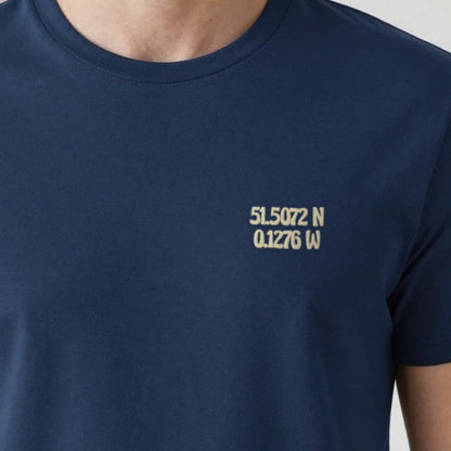 Coordinates Sweatshirt, adult t-shirt in navy, embroidered