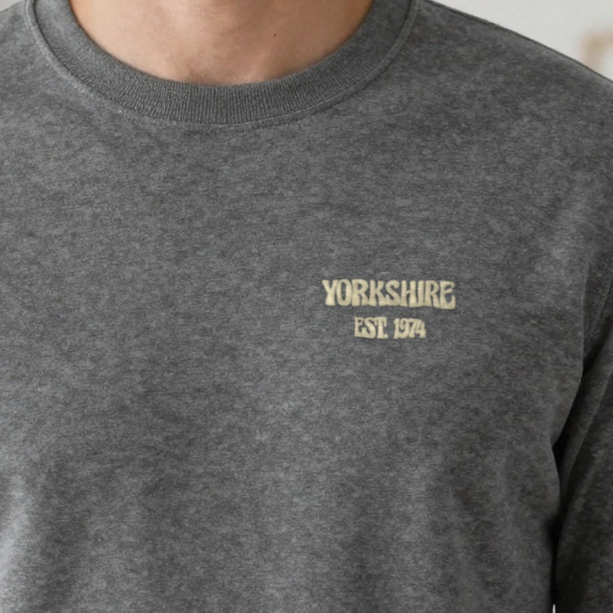 Personalised Embroidered County Est. Sweatshirt, worn