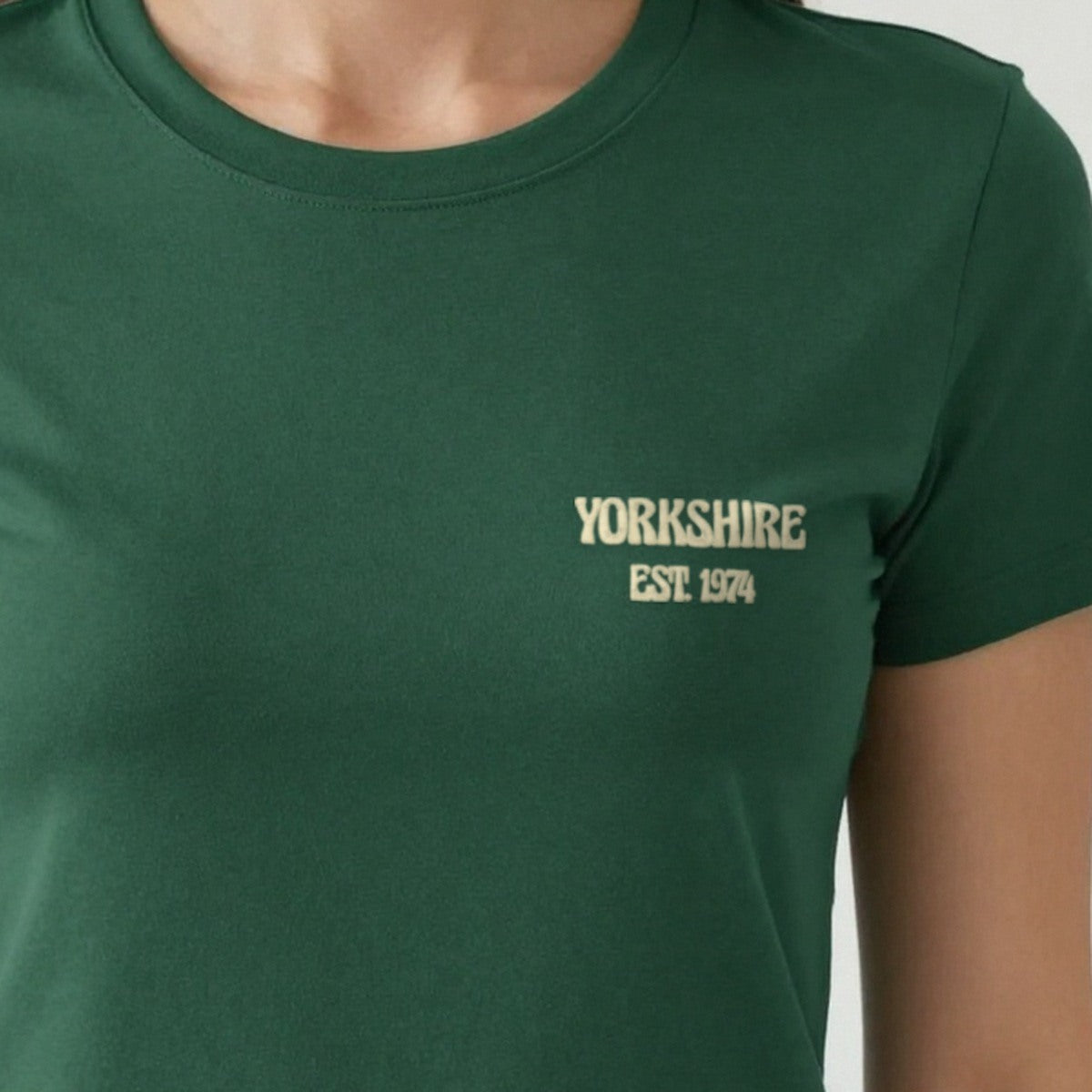 County Est. Sweatshirt, adult t-shirt in forest green, embroidered