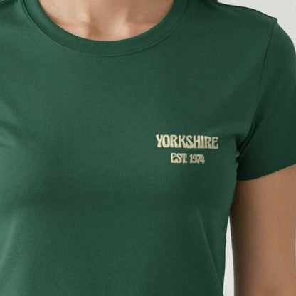 County Est. Sweatshirt, adult t-shirt in forest green, embroidered