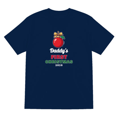 Personalised First Christmas Jumper & T-Shirt T-Shirt in Navy