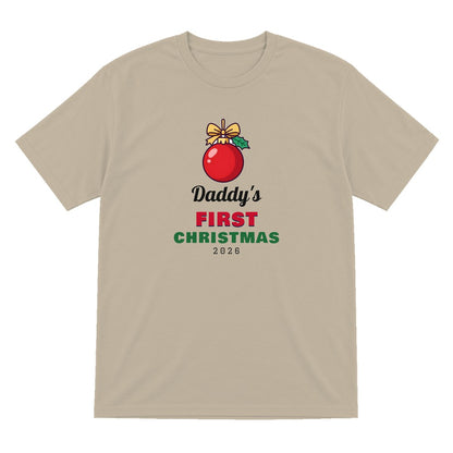 Personalised First Christmas Jumper & T-Shirt T-Shirt in Sand
