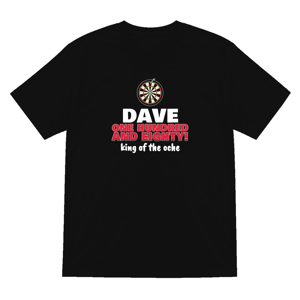 Personalised Darts 180 T-Shirt & Sweatshirt laid flat