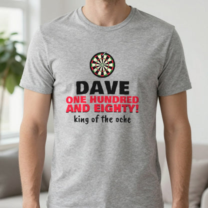 Personalised Darts 180 T-Shirt & Sweatshirt T-Shirt in Sport Grey, worn, our photo