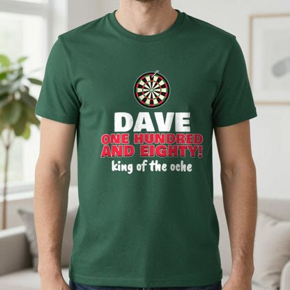 Personalised Darts 180 T-Shirt & Sweatshirt T-Shirt in Forest Green, worn, our photo