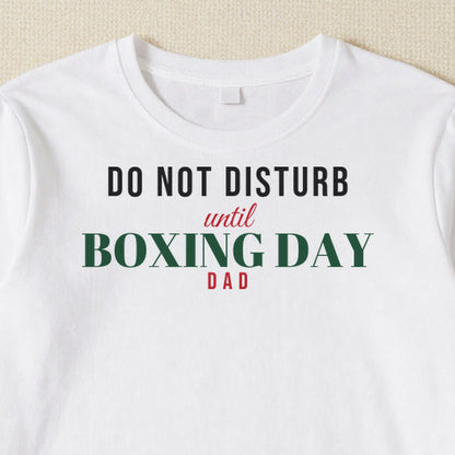 Do Not Disturb Until Boxing Day personalised print close-up