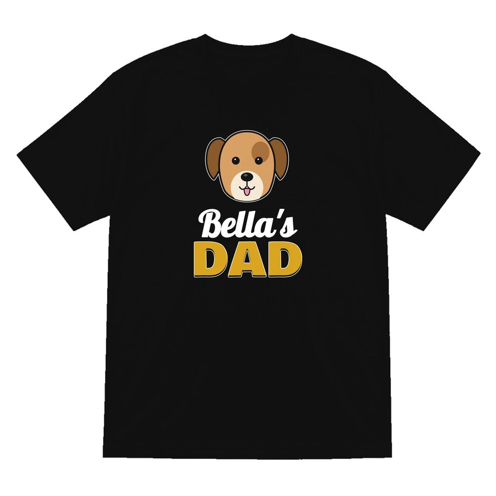 Personalised Dog Dad T-Shirt & Sweatshirt laid flat