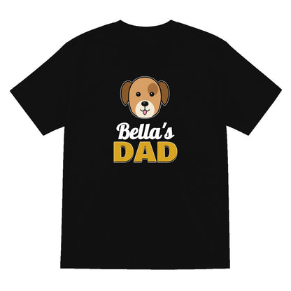 Personalised Dog Dad T-Shirt & Sweatshirt laid flat