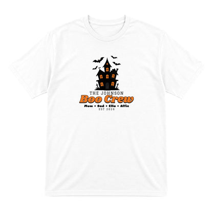 Personalised Family Boo Crew T-Shirt & Sweatshirt in White (T-Shirt)