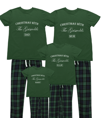 personalised family christmas pyjamas clothing alternate colour product image