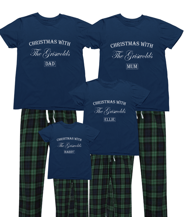 Personalised Family Christmas Pyjamas