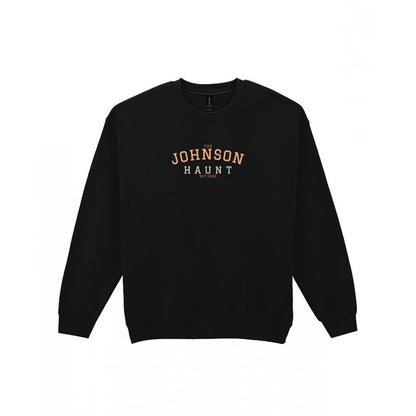 Personalised Family Haunt Embroidered Sweatshirt in Black