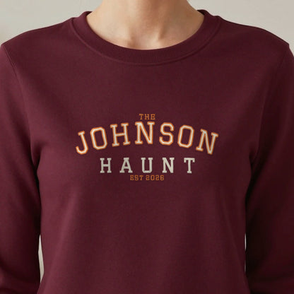 Personalised Family Haunt Embroidered Sweatshirt in another colour