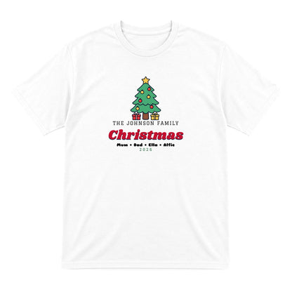 Personalised Family Christmas Jumper & T-Shirt T-Shirt in White