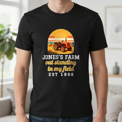 Personalised Farm T-Shirt & Sweatshirt T-Shirt in Black, worn, our photo