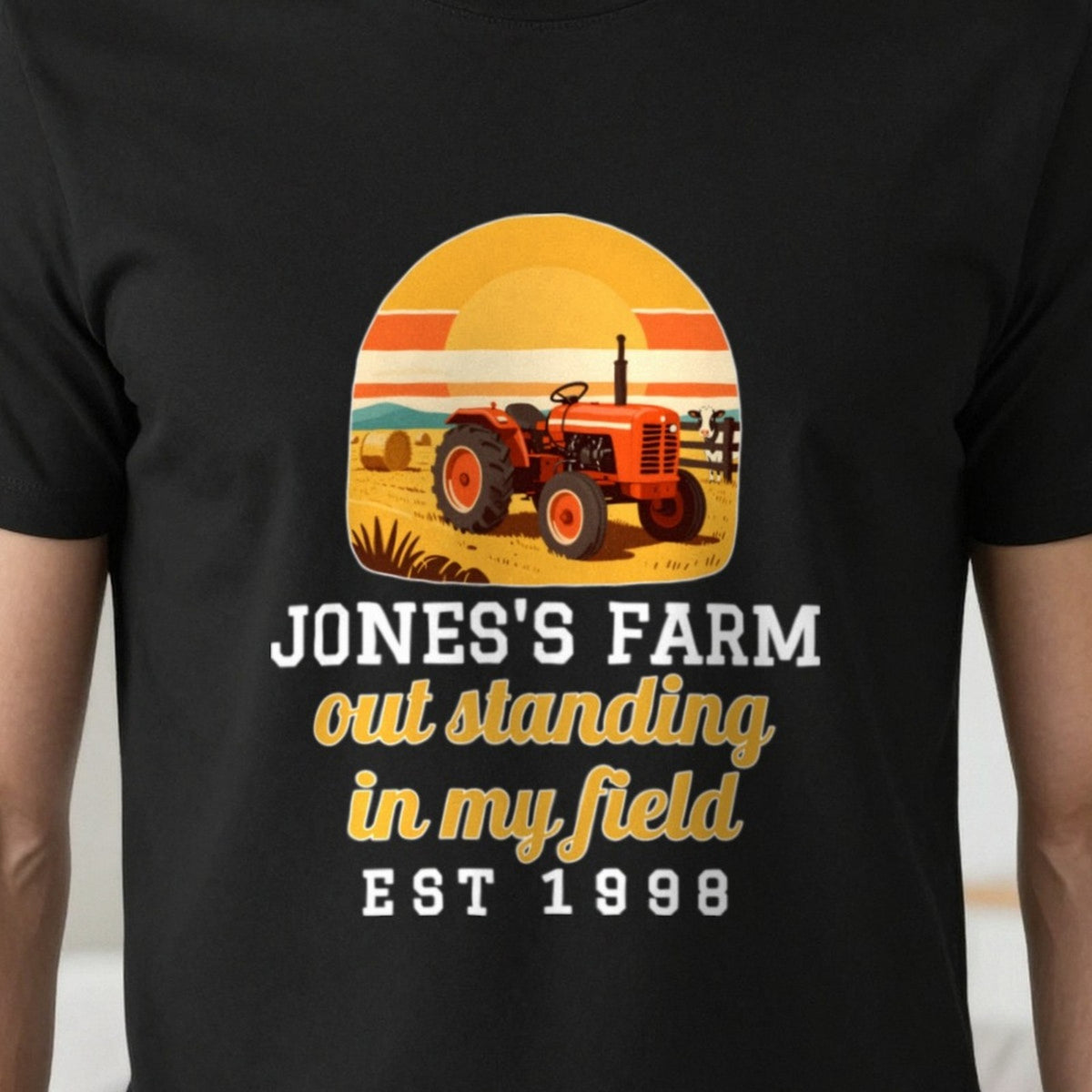 Personalised Farm T-Shirt & Sweatshirt print close-up, our photo