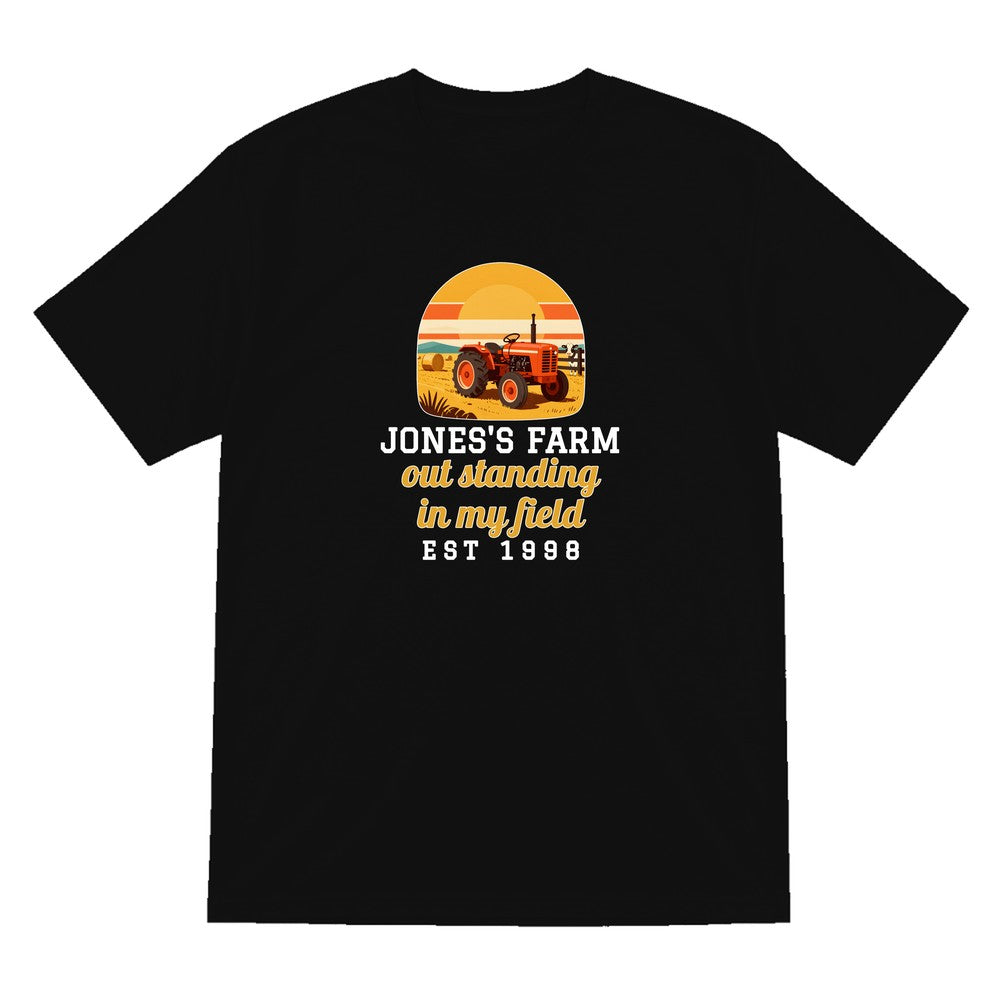 Personalised Farm T-Shirt & Sweatshirt laid flat