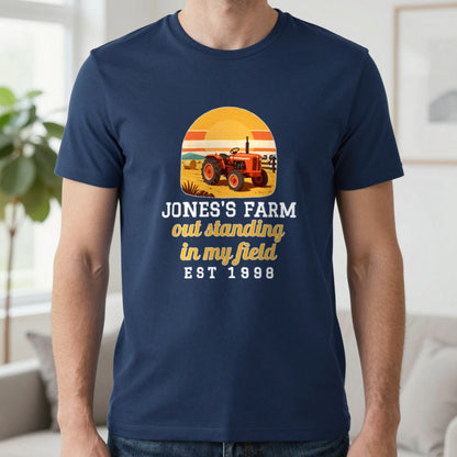 Personalised Farm T-Shirt & Sweatshirt T-Shirt in Navy, worn, our photo