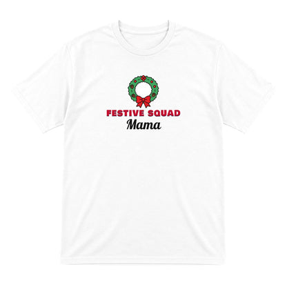 Personalised Festive Squad Christmas Jumper & T-Shirt T-Shirt in White