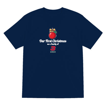 Personalised First Christmas as a Family Jumper & T-Shirt T-Shirt in Navy